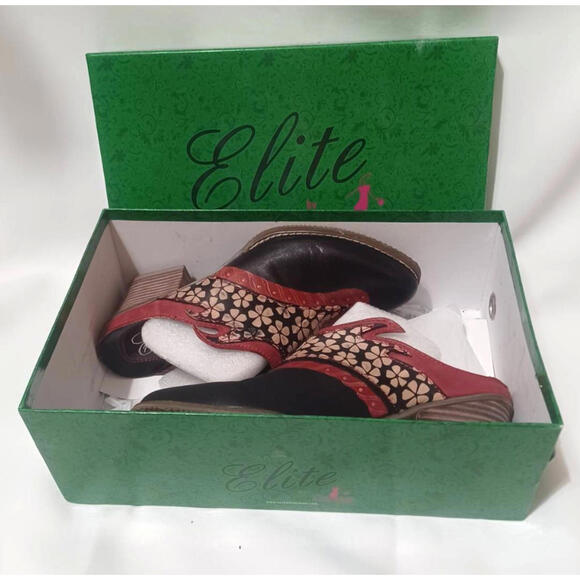 Elite by‎ Corkys Womens Mule Cowboy Shoe Size 6 Western Heel Slip On - Picture 9 of 9